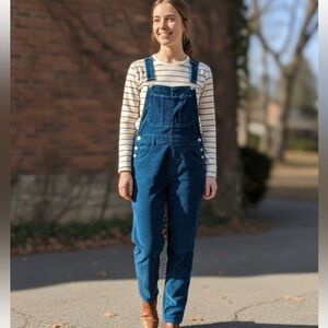 We The Free Dark Blue Corduroy Jumpsuit